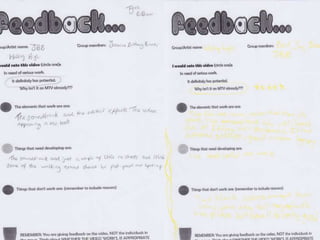 Feedback presentation