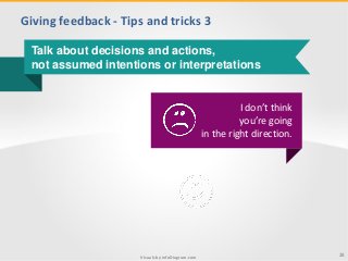 Reciving Feedback Visual Feedback training visuals toolbox presentation | PDF