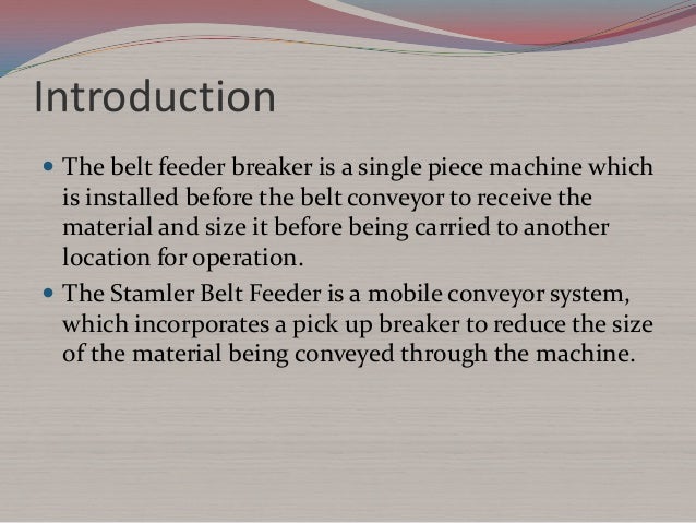 Feeder Breakerppt