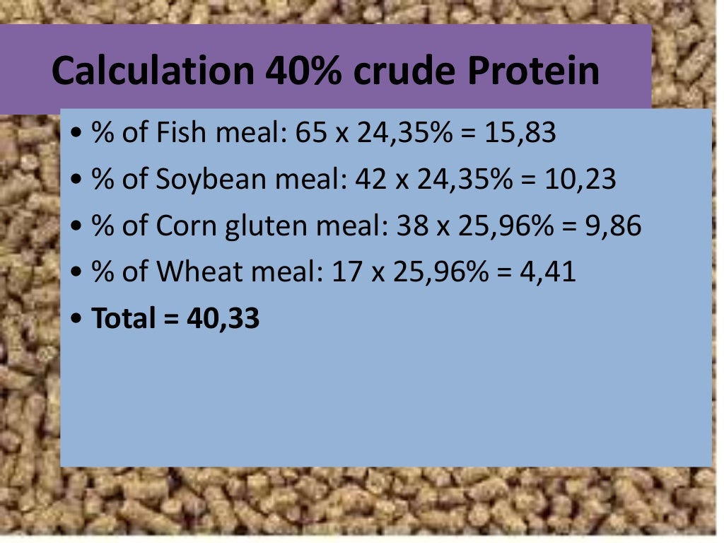 Feed formulation strategies and methods ja