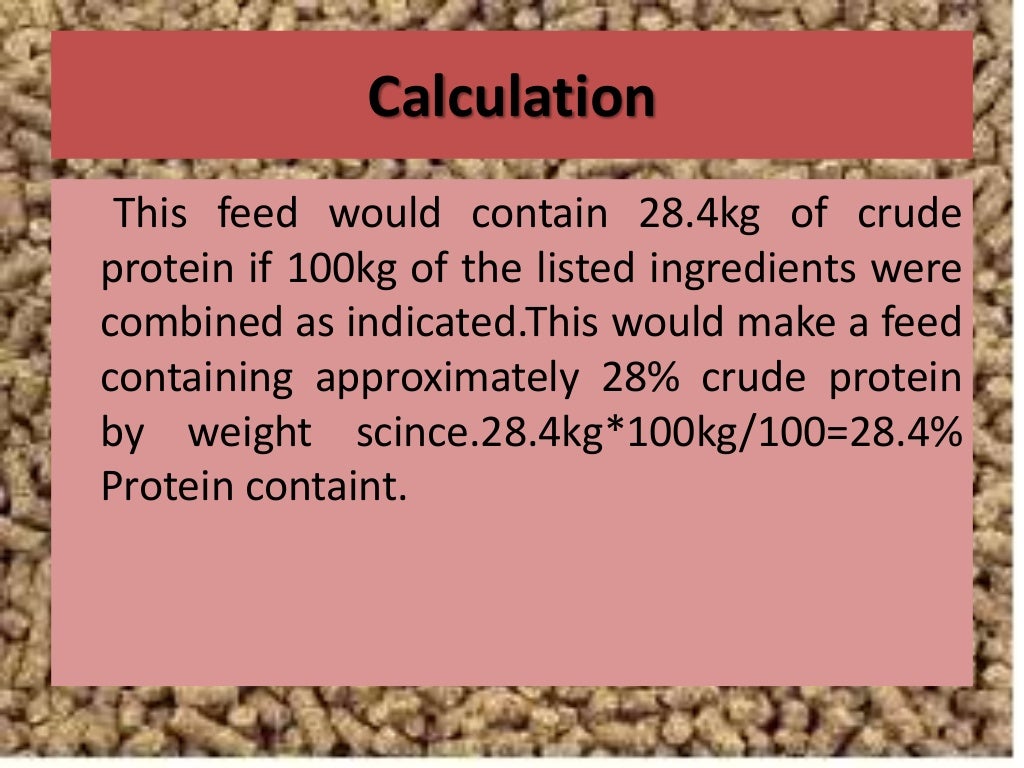 Feed formulation strategies and methods ja