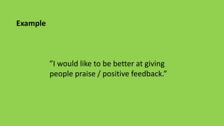 Step # 5
Each of you, please reflect on
what you learned
 