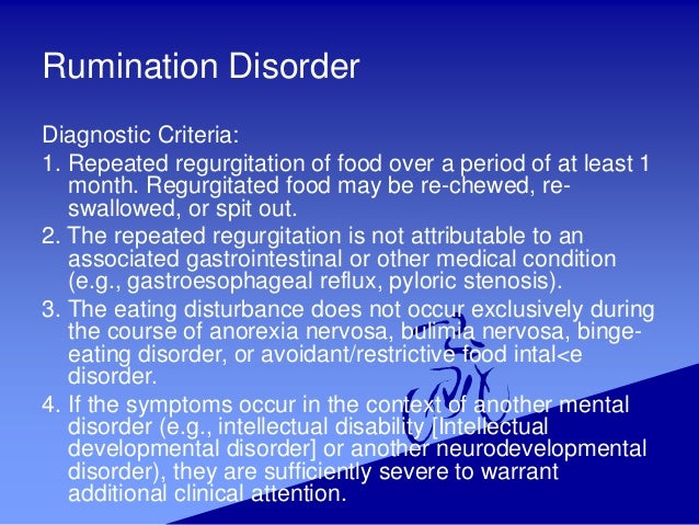 Feeding and eating disorder - dsm V