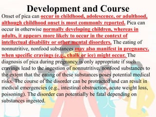 Pica Course Feeding and eating disorder | PPTX