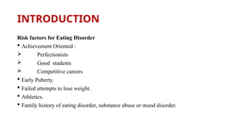 FEEDING AND EATING DISORDER in Psychiatry | PPTX