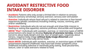 Food Aversion Disoder FEEDING AND EATING DISORDER in Psychiatry | PPTX