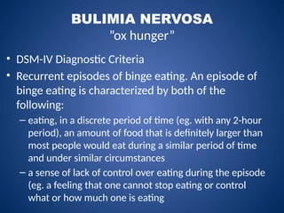 Comprehensive Overview of Eating Disorders: Anorexia and Bulimia ...