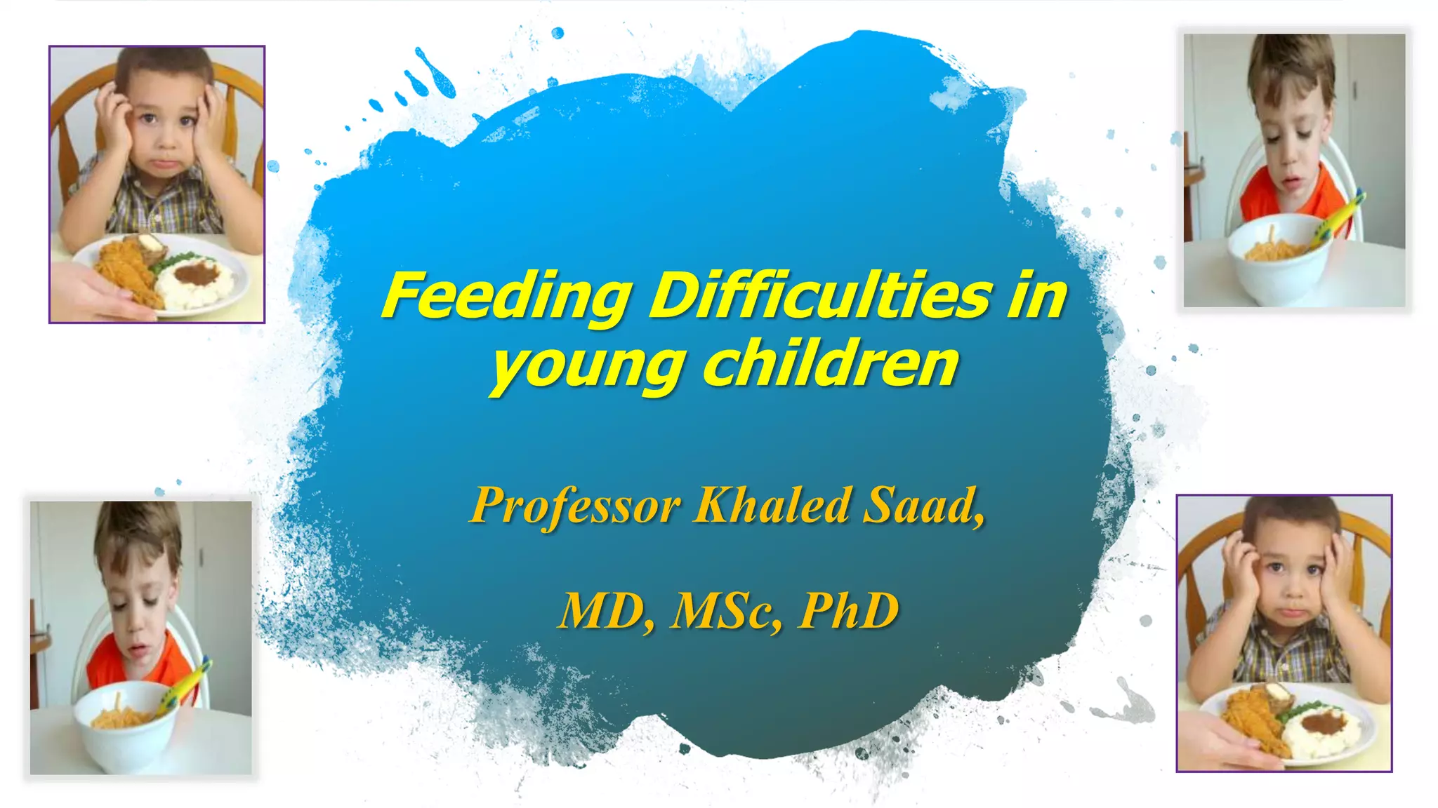 Feeding difficulties in young children PPT