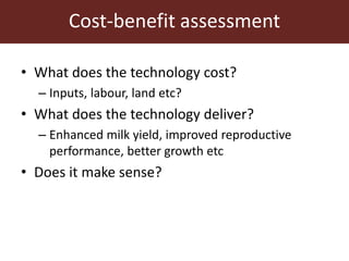 Feeding innovation – Update on the feed innovation toolkit and where we are with FEAST and Techfit