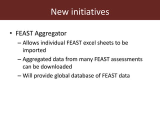 Feeding innovation – Update on the feed innovation toolkit and where we are with FEAST and Techfit