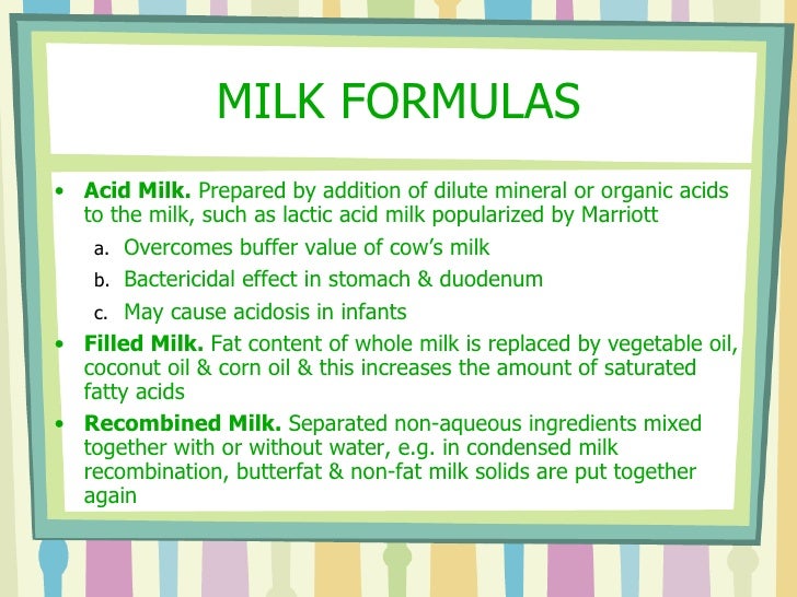 Feeding Of Infants And Children