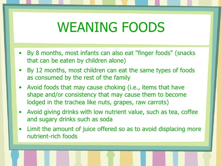 Feeding Of Infants And Children