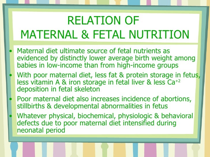 Feeding Of Infants And Children
