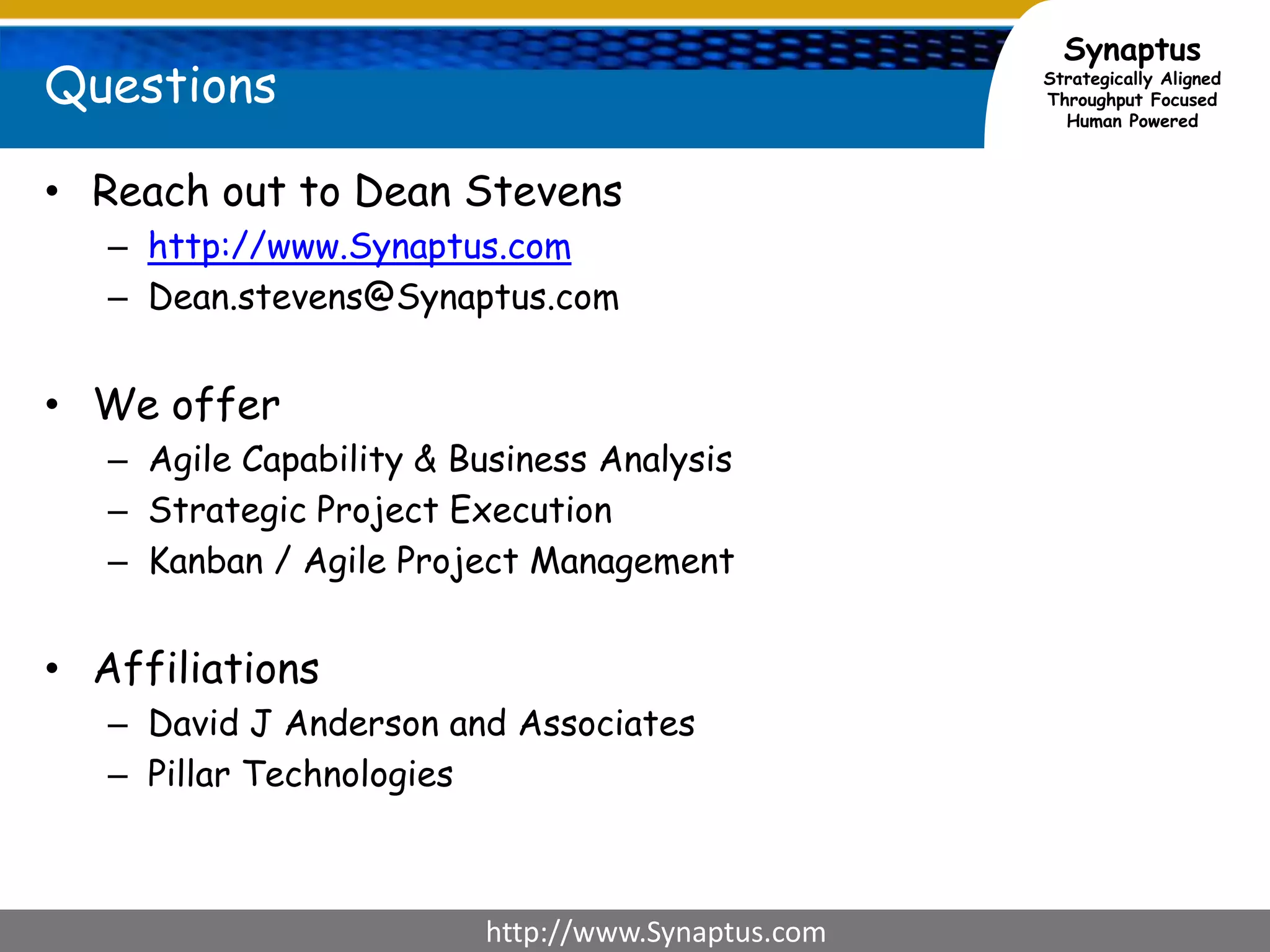 PerformanceCan be done quickly and detail added as neededHow is this performing today?Do we understand the level of performance expected?Do we know how to improve?Add detailed attributes when selected for the backlog.Leads to clarity and testability of requirements.