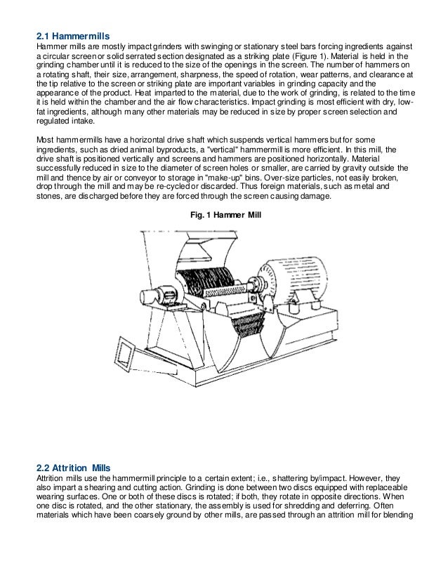 Feed milling processes