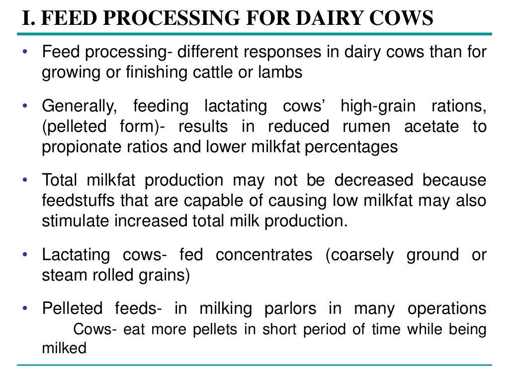 Feed processing methods
