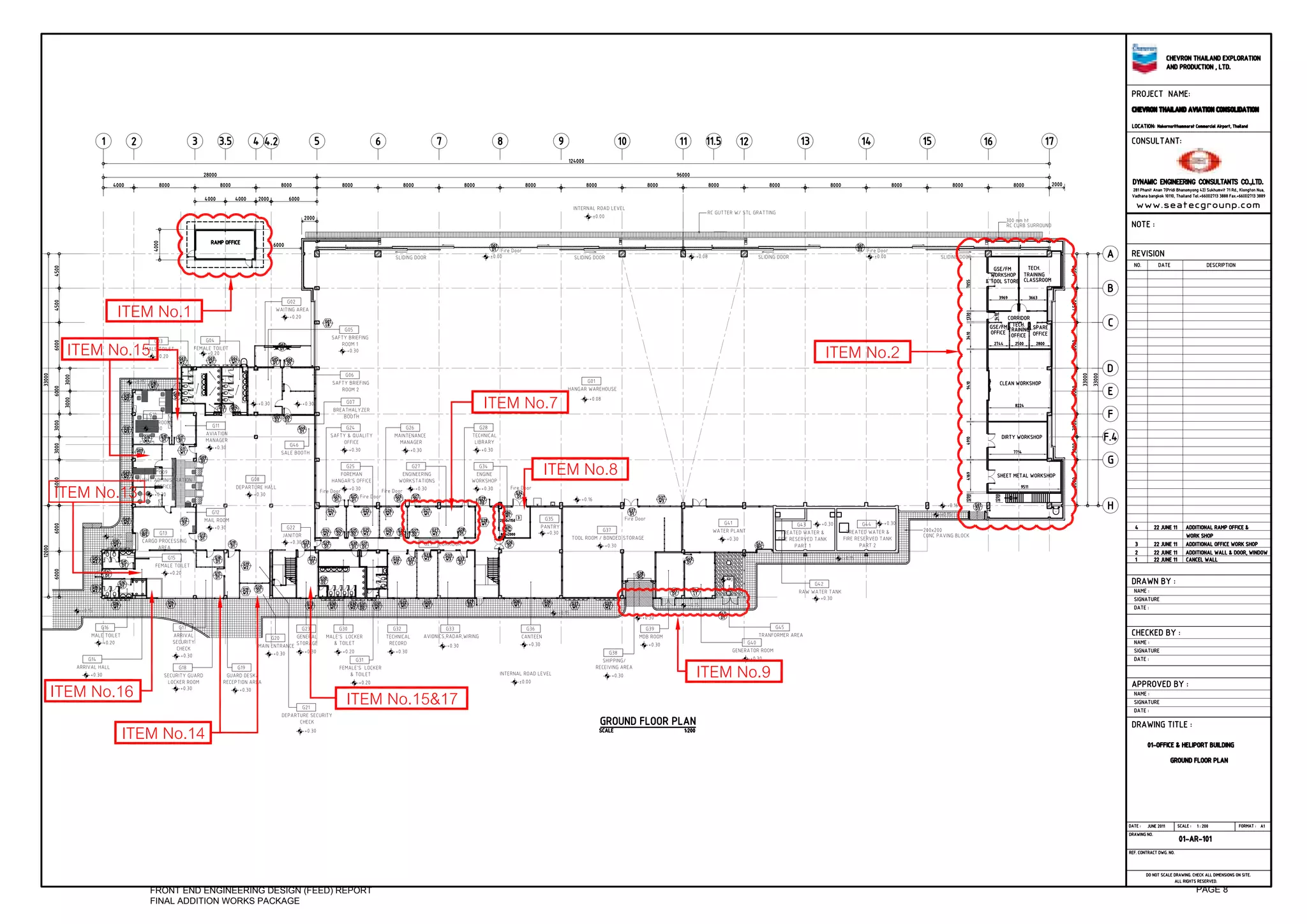 FRONT END ENGINEERING DESIGN (FEED) REPORT   PAGE 8
FINAL ADDITION WORKS PACKAGE
 