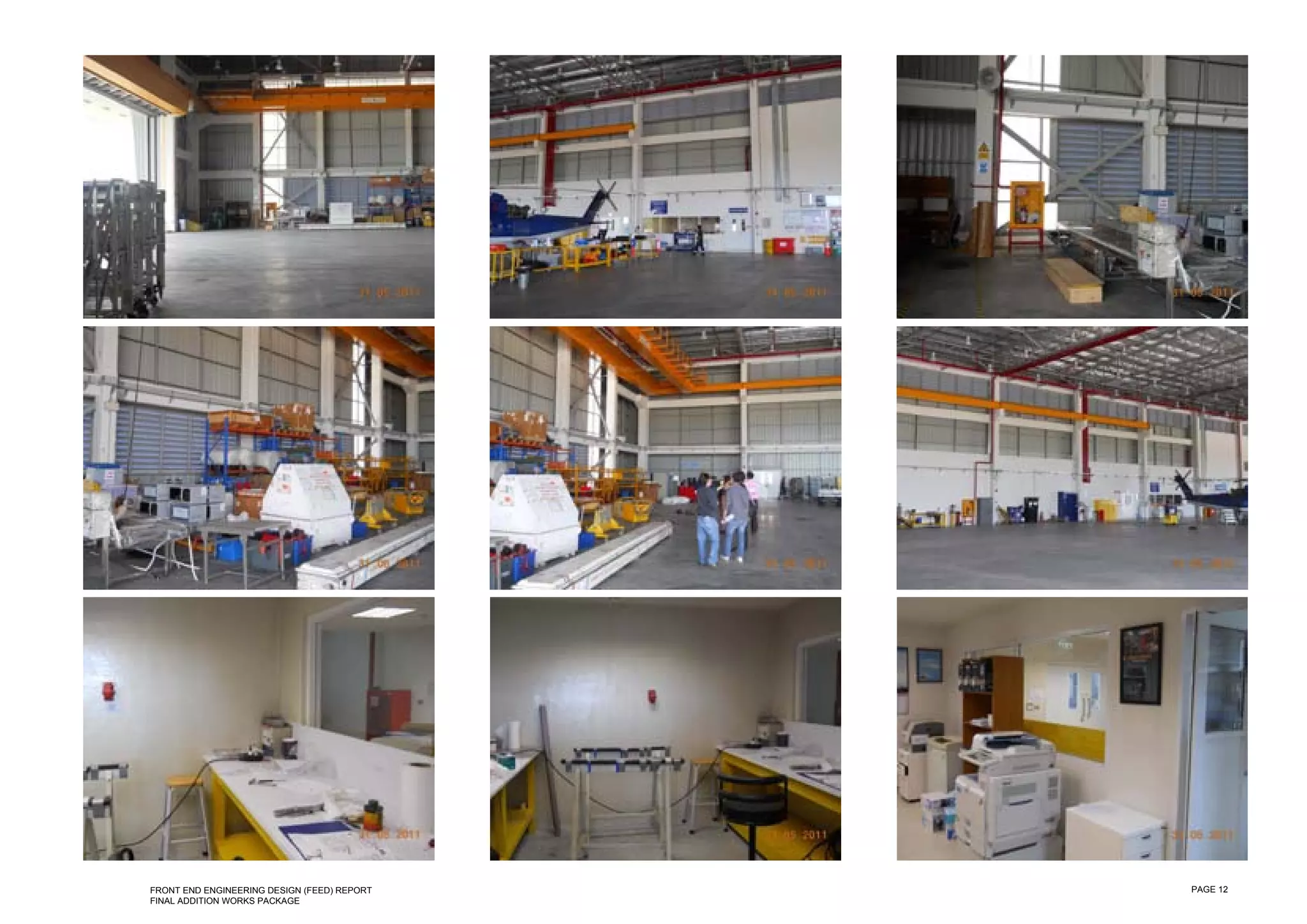 FRONT END ENGINEERING DESIGN (FEED) REPORT   PAGE 12
FINAL ADDITION WORKS PACKAGE
 