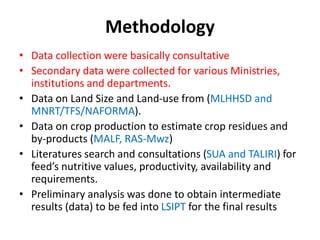 Tanzania Livestock Sector Analysis (LSA): Baseline feed resource assessment 