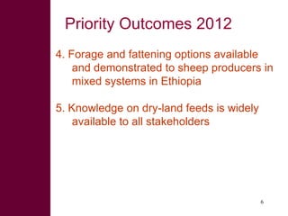 Update on feeds and forages component 1.3