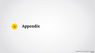 Copyright © 2017, Lima Lima Charlie, LLC. All rights
reserved.
Appendixn
 