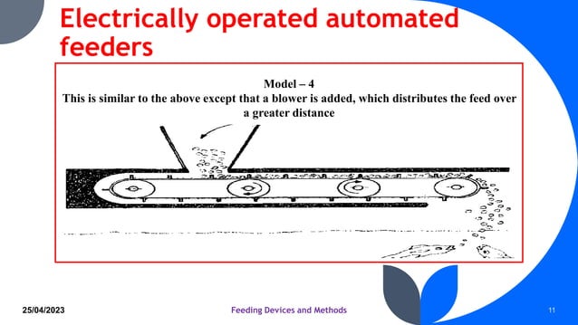 Fish Feeding device and methods , Feed technology.pptx | Agriculture ...