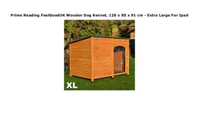 large wooden dog kennel