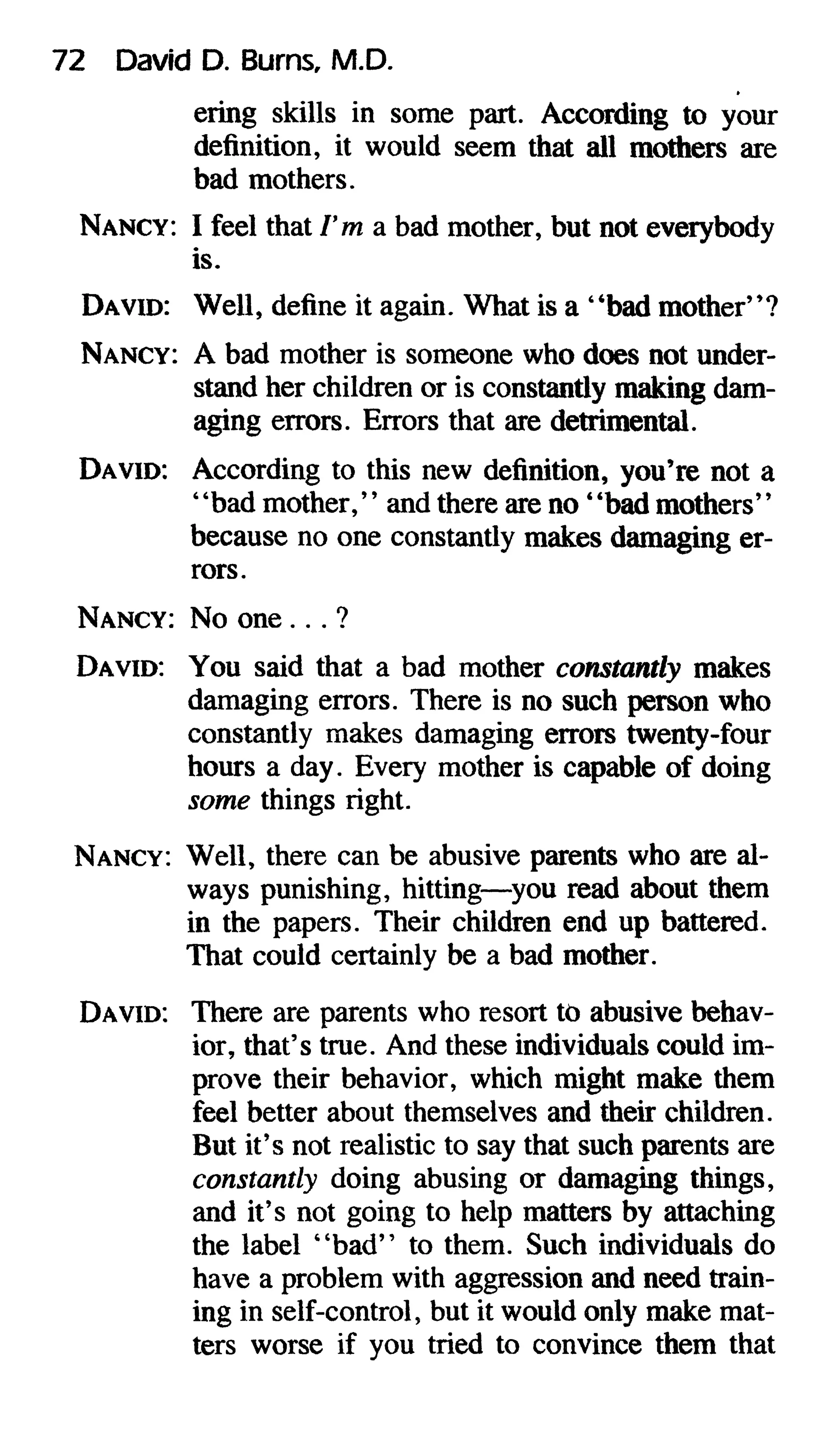 Feeling good the new mood therapy david burns