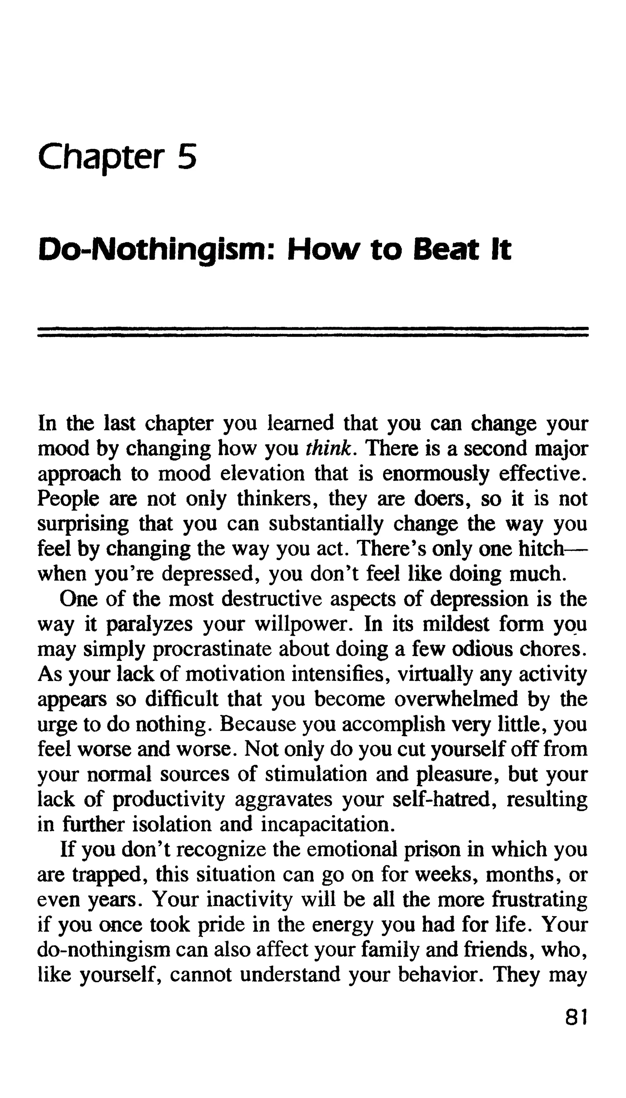 Feeling good the new mood therapy david burns