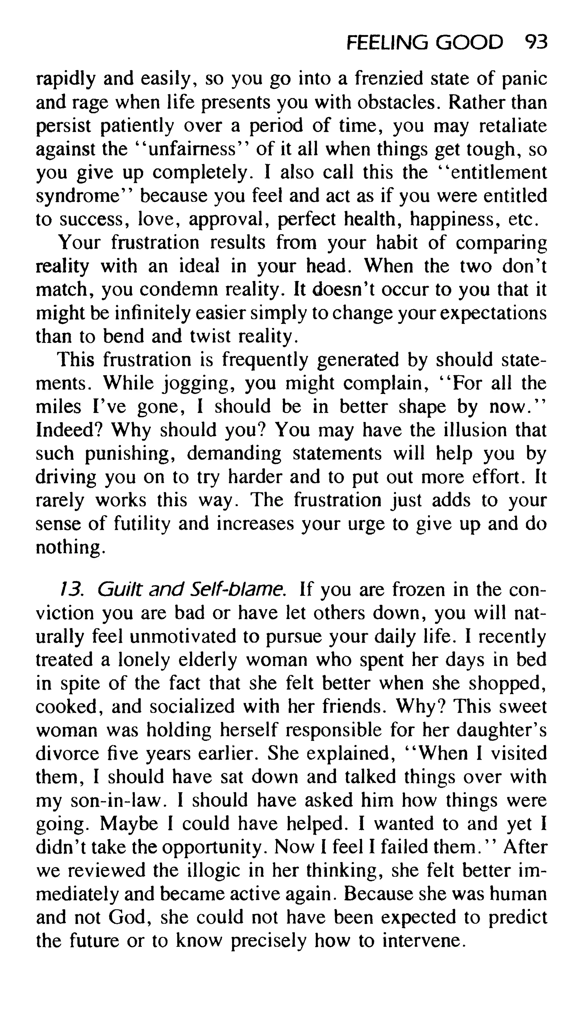 Feeling good the new mood therapy david burns