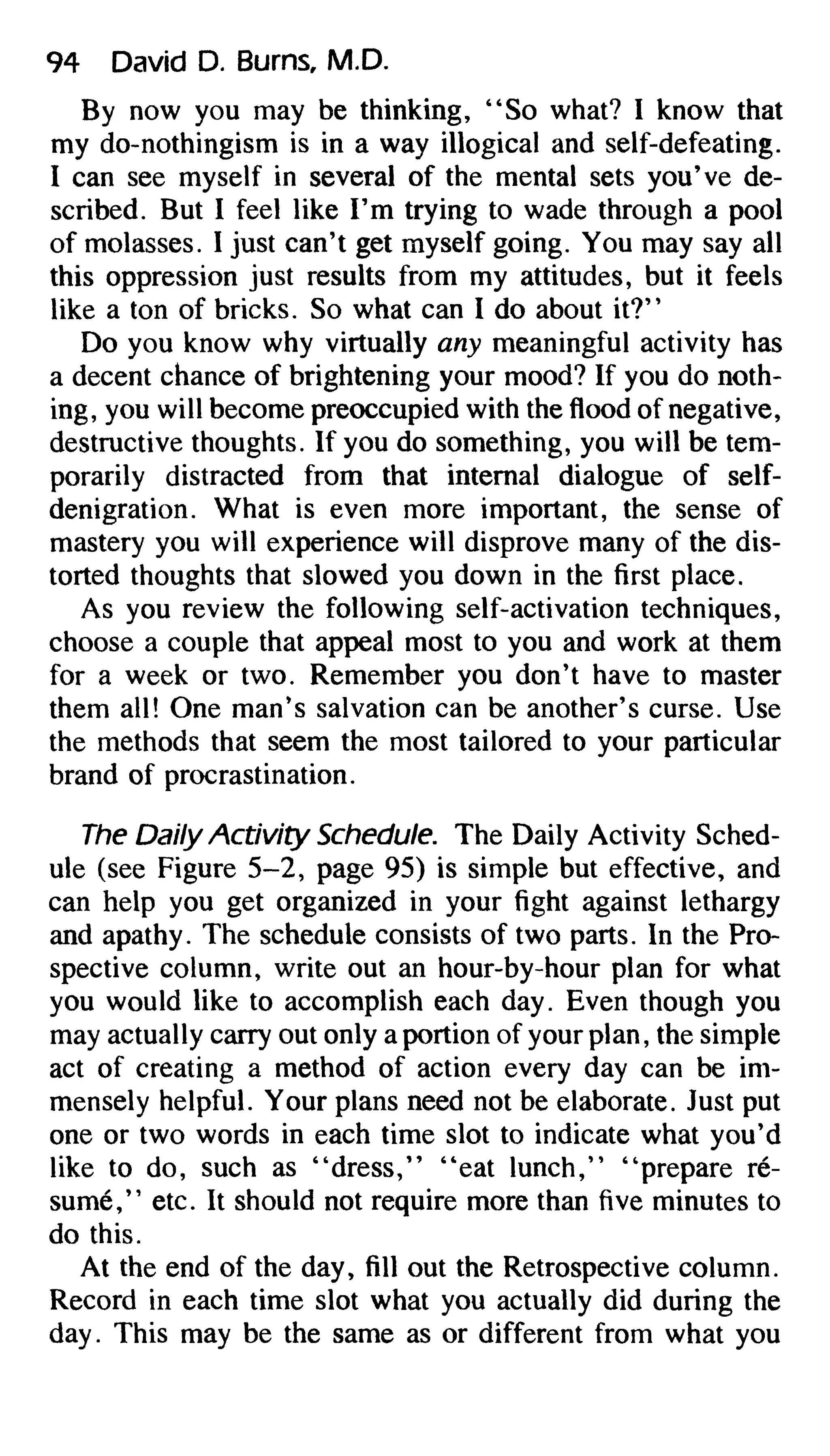 Feeling good the new mood therapy david burns