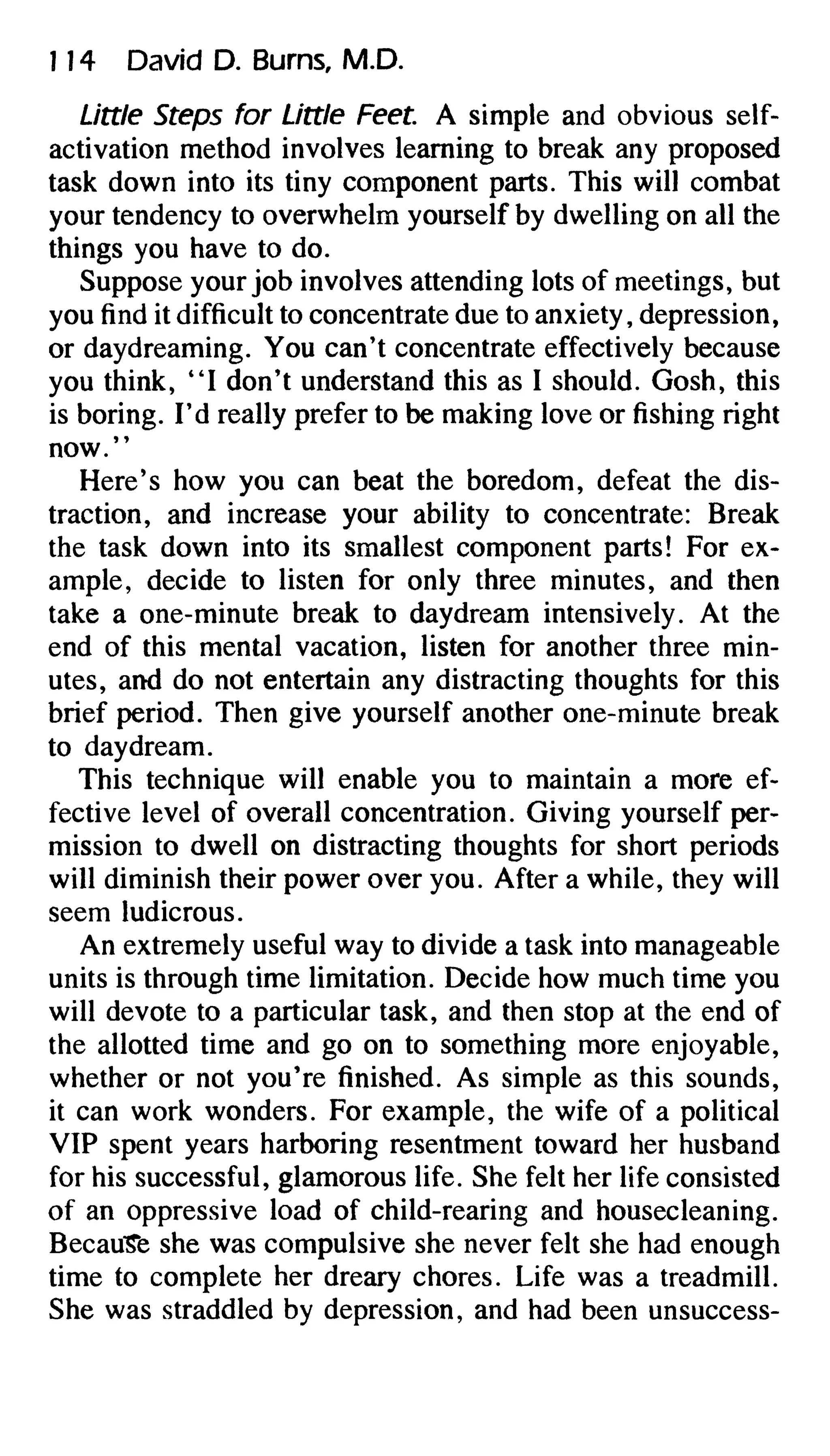 Feeling good the new mood therapy david burns