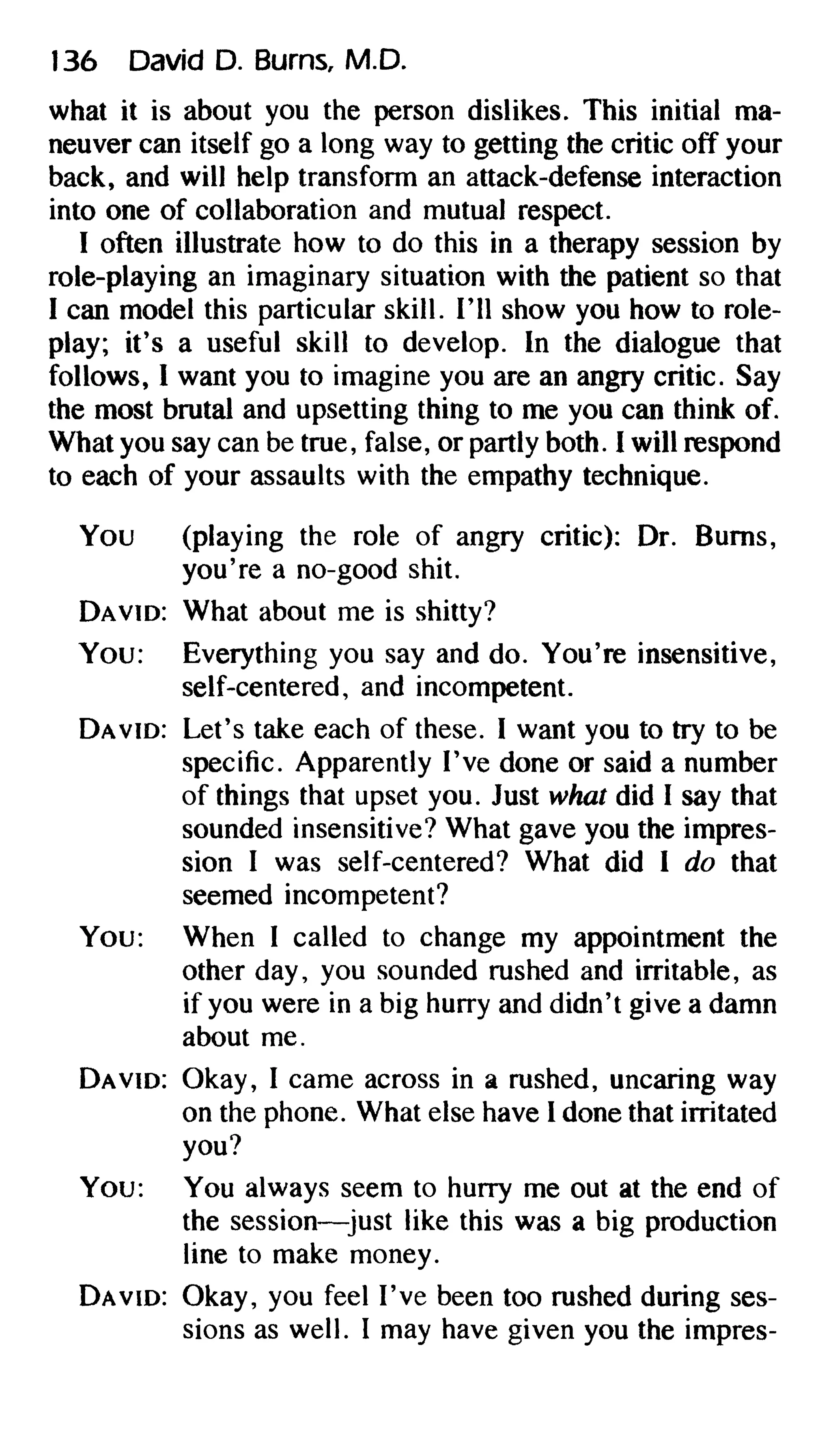 Feeling good the new mood therapy david burns