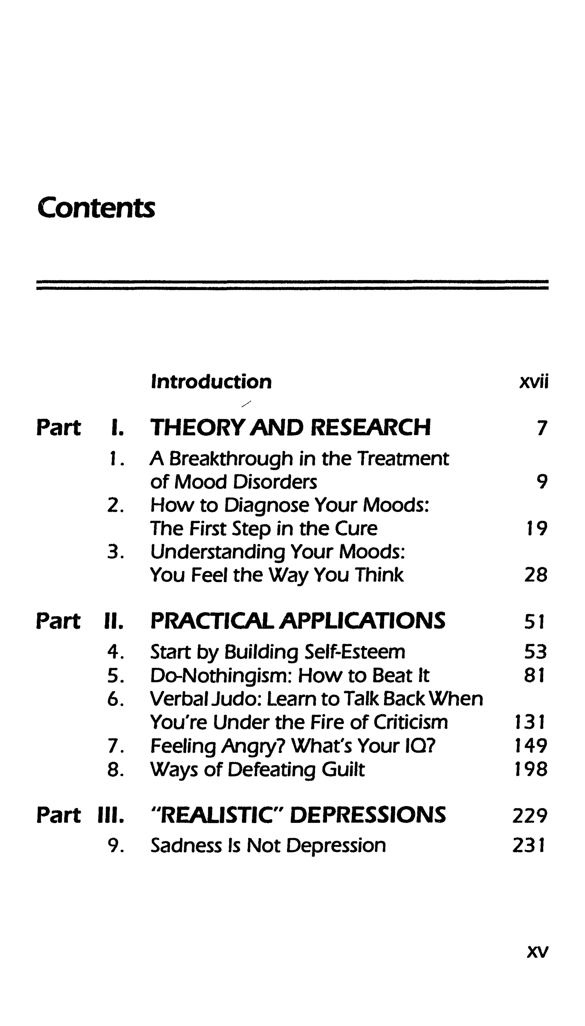 Feeling good the new mood therapy david burns