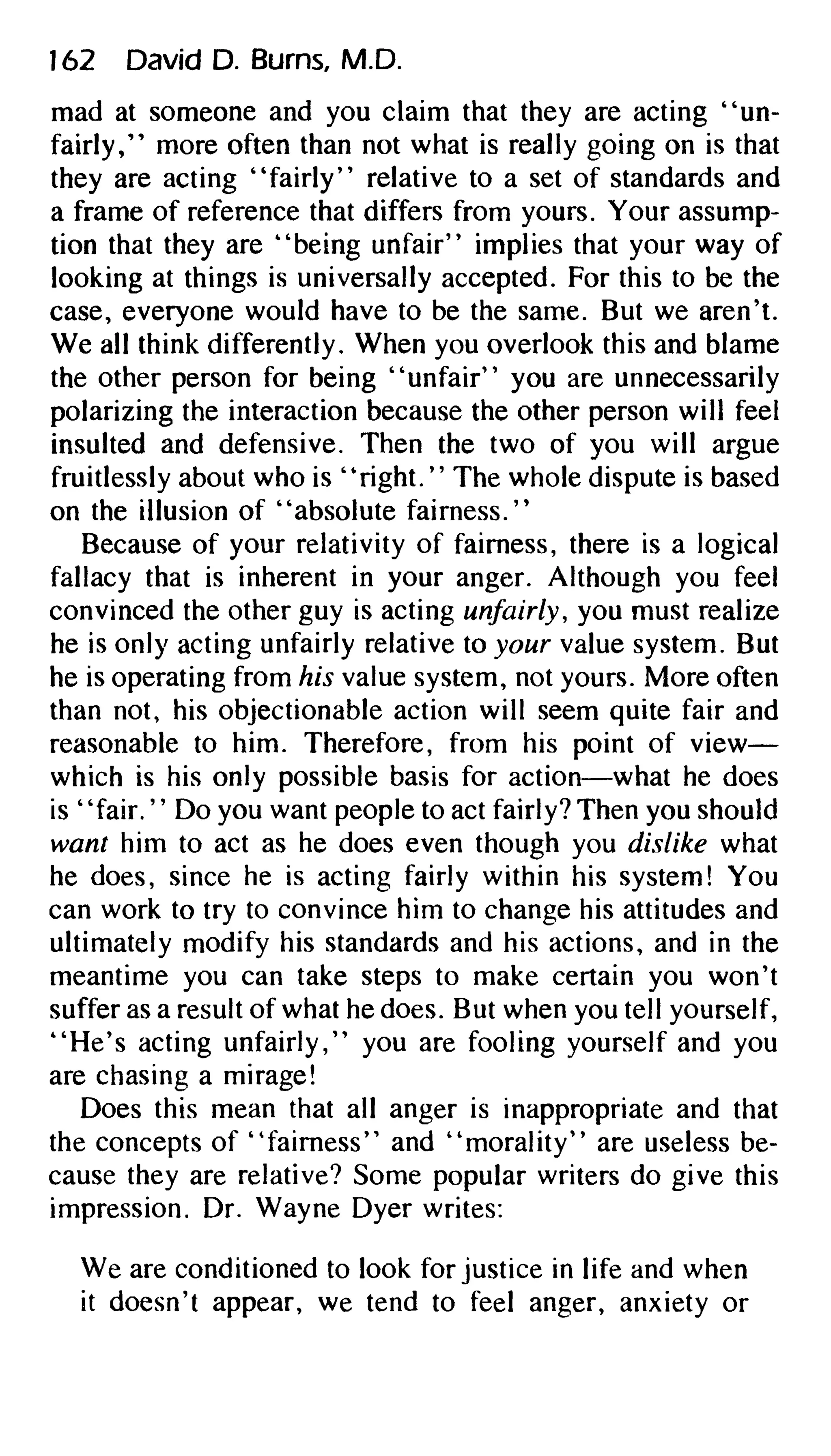 Feeling good the new mood therapy david burns