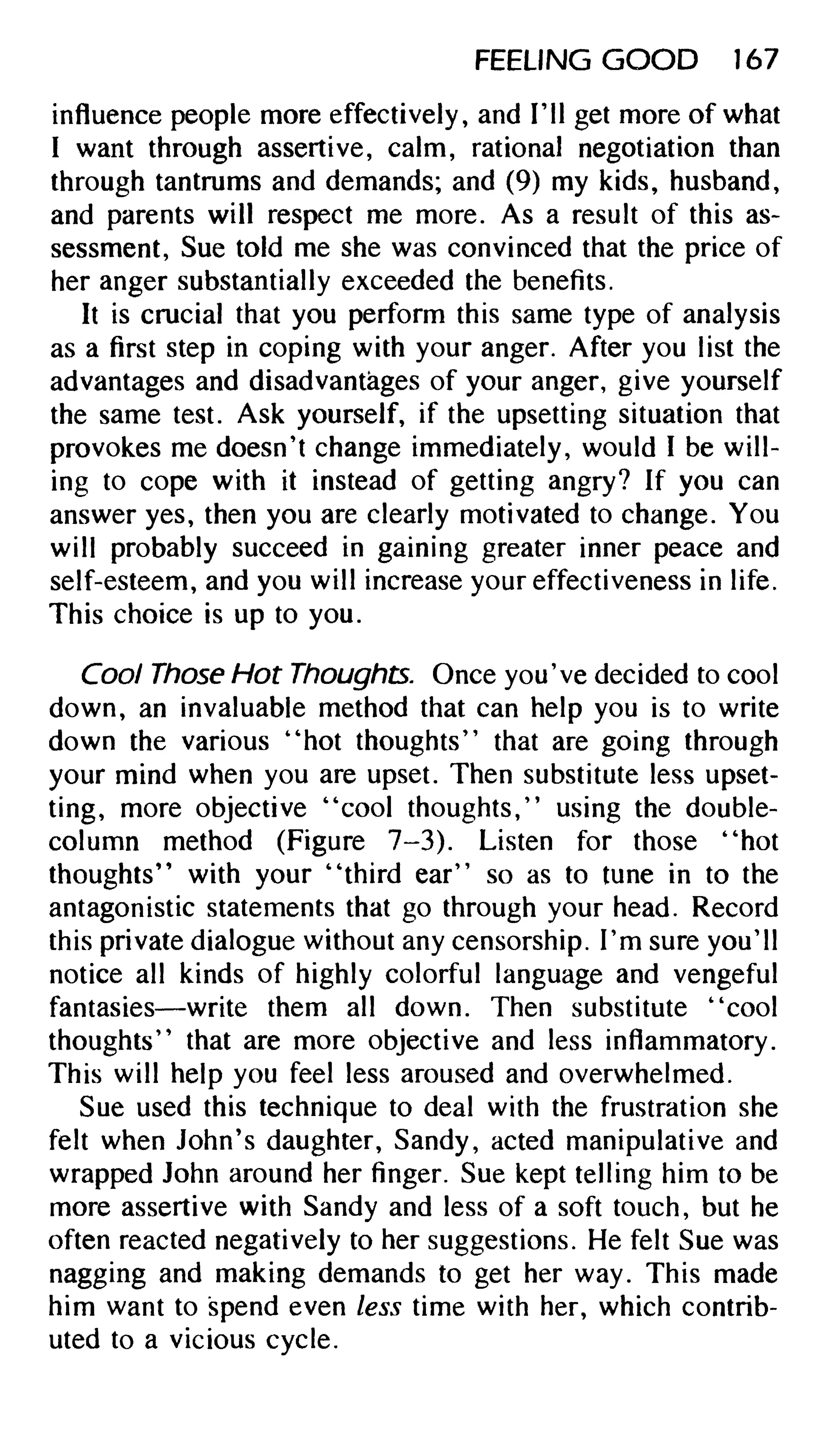 Feeling good the new mood therapy david burns