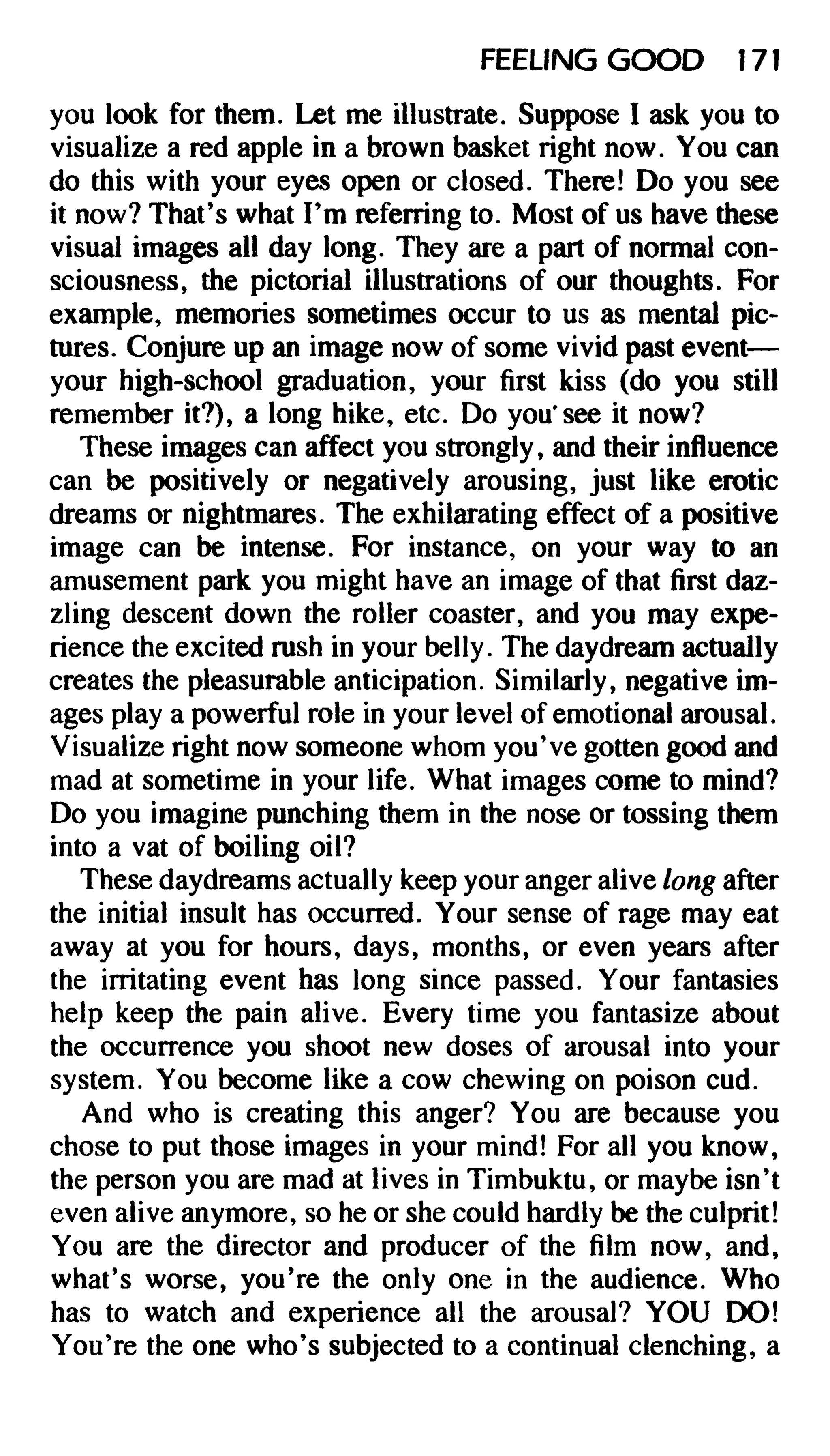 Feeling good the new mood therapy david burns