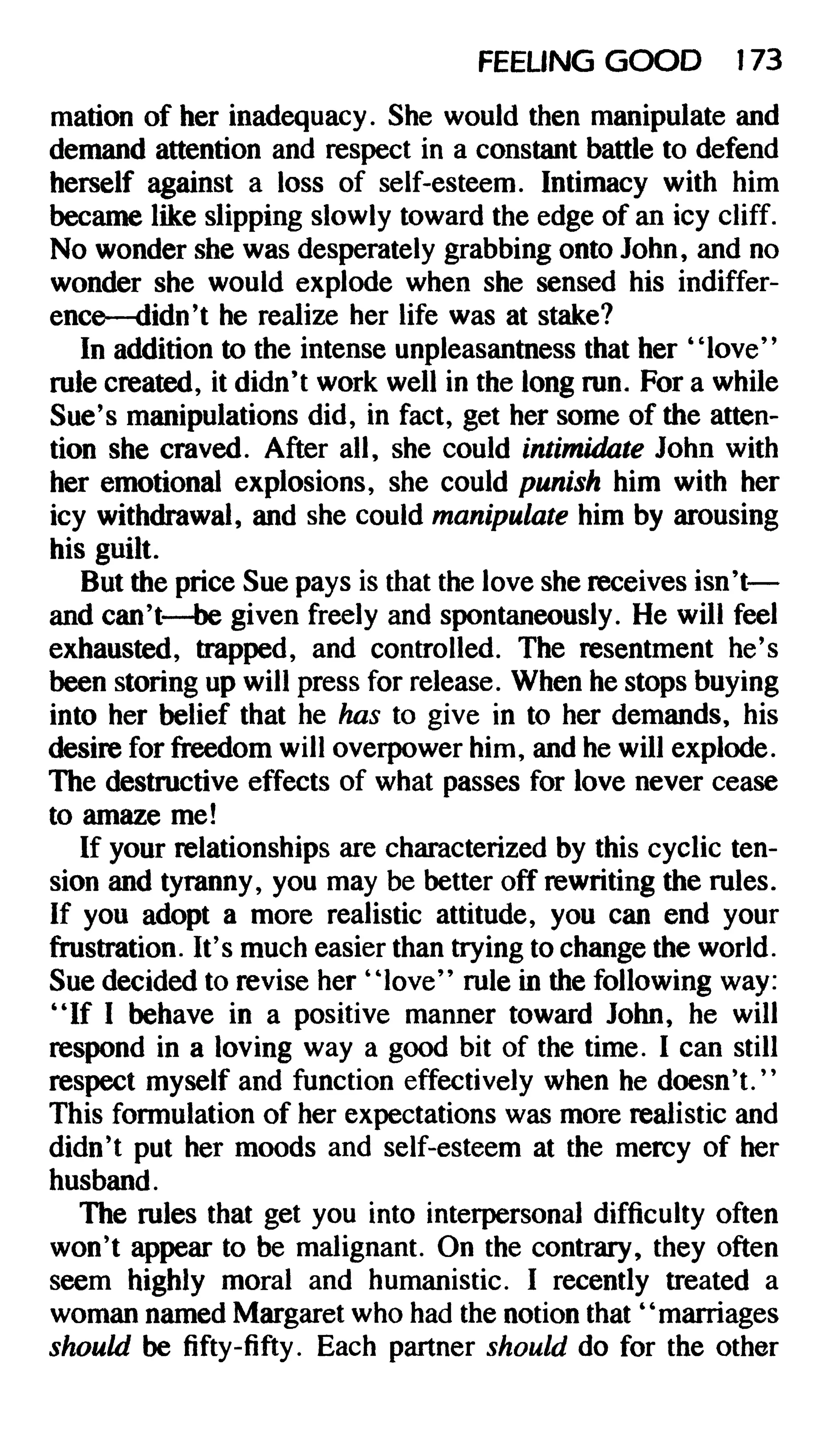 Feeling good the new mood therapy david burns