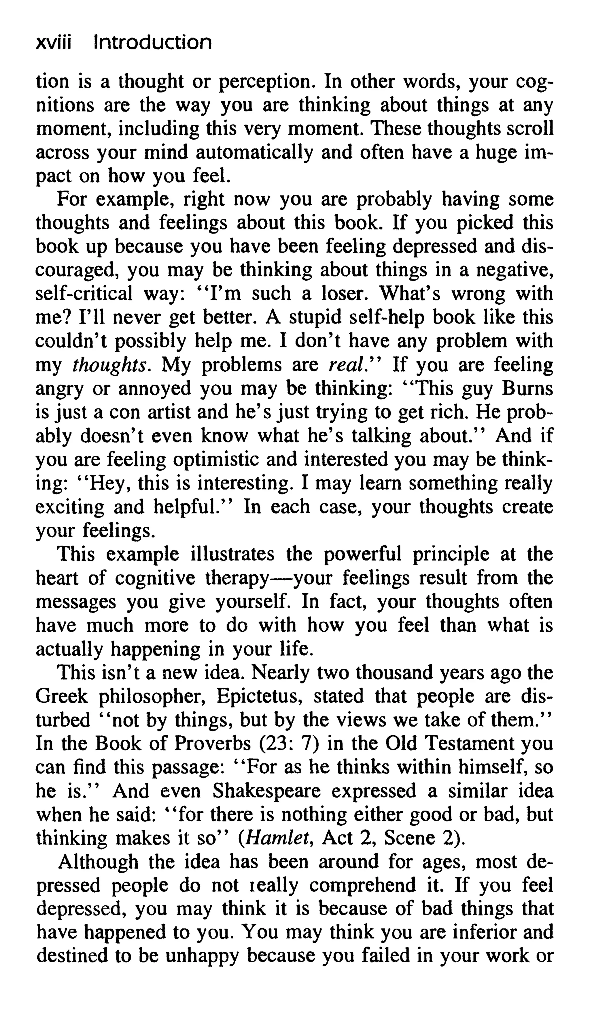 Feeling good the new mood therapy david burns