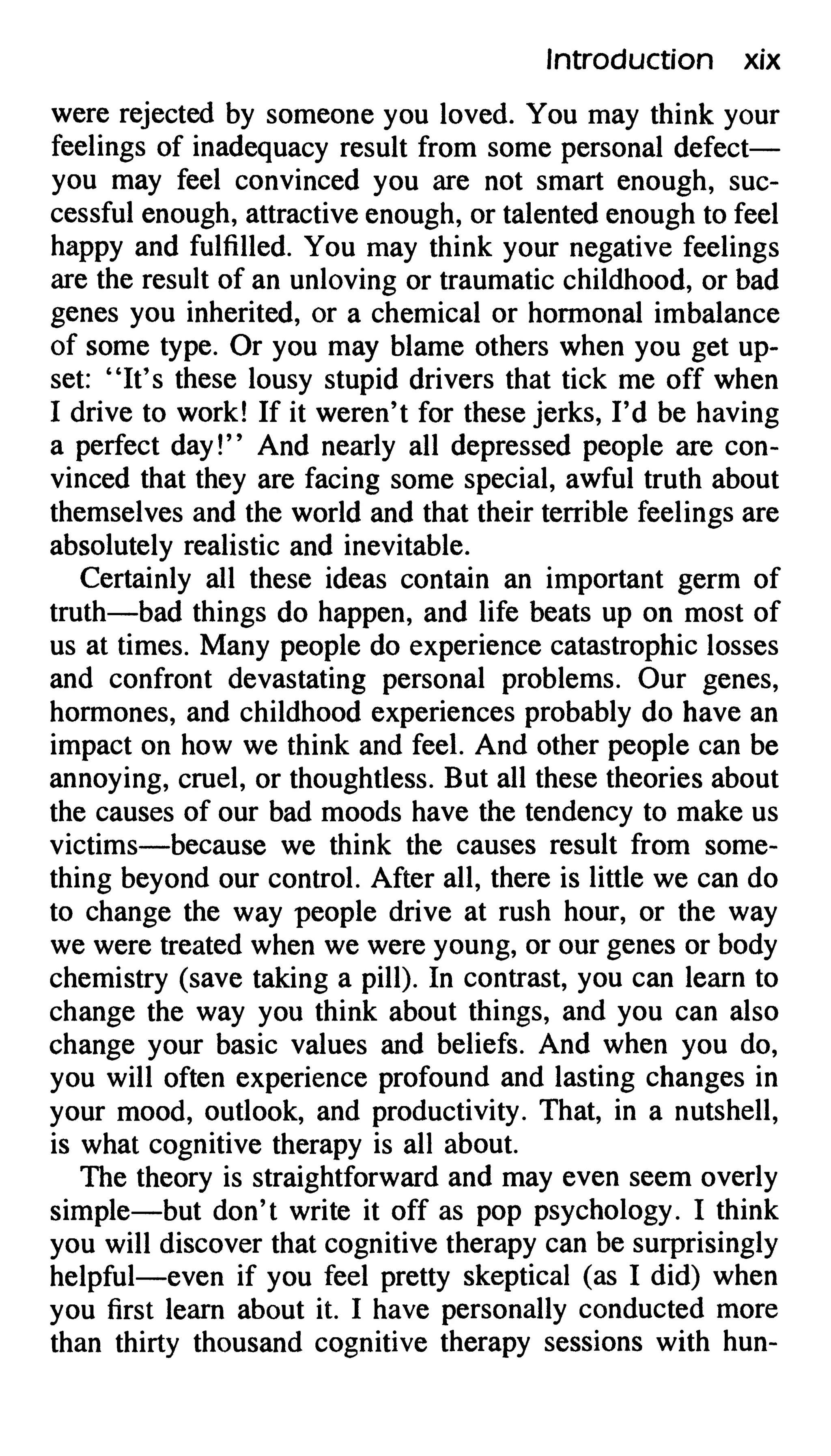 Feeling good the new mood therapy david burns