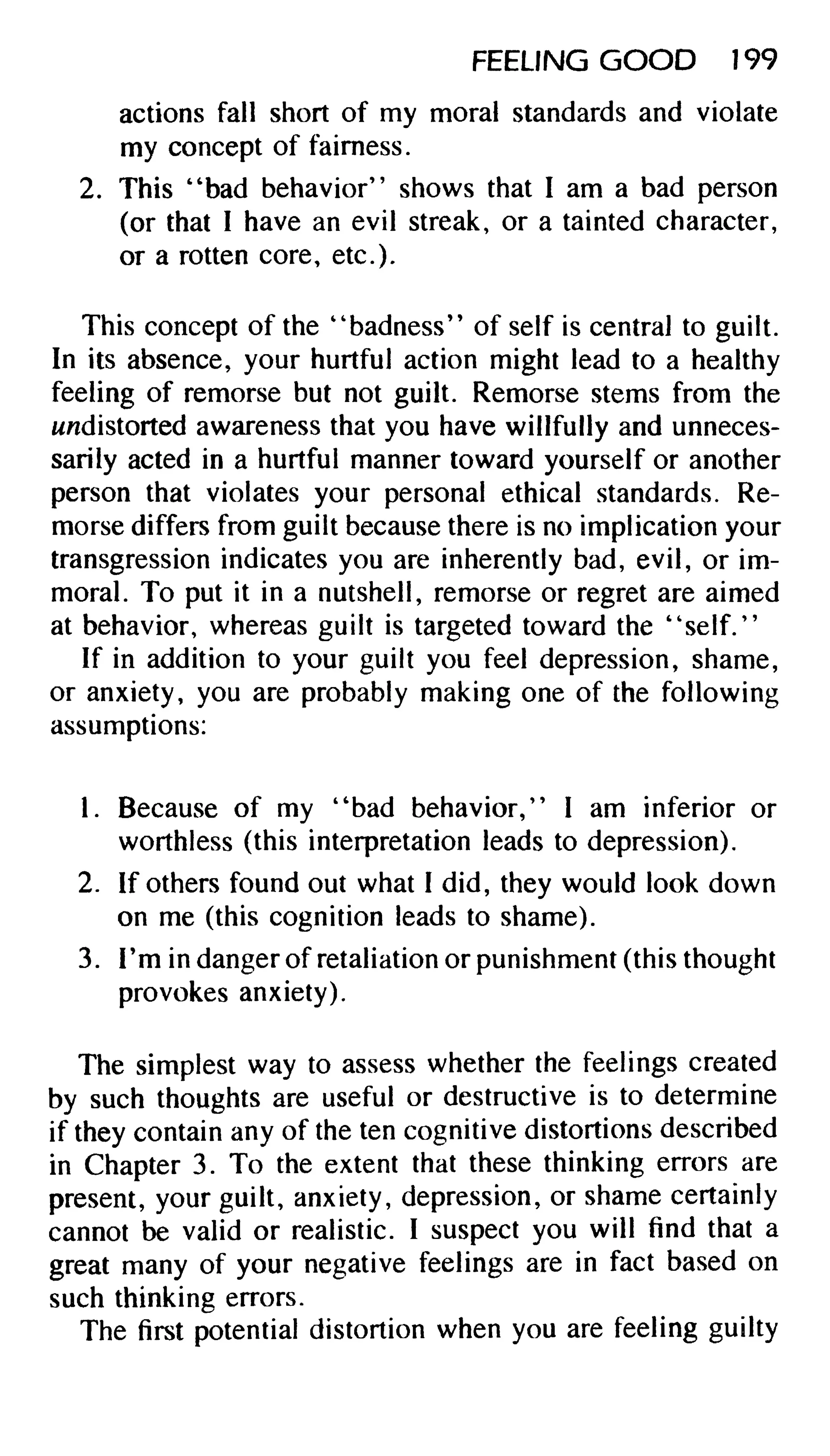 Feeling good the new mood therapy david burns