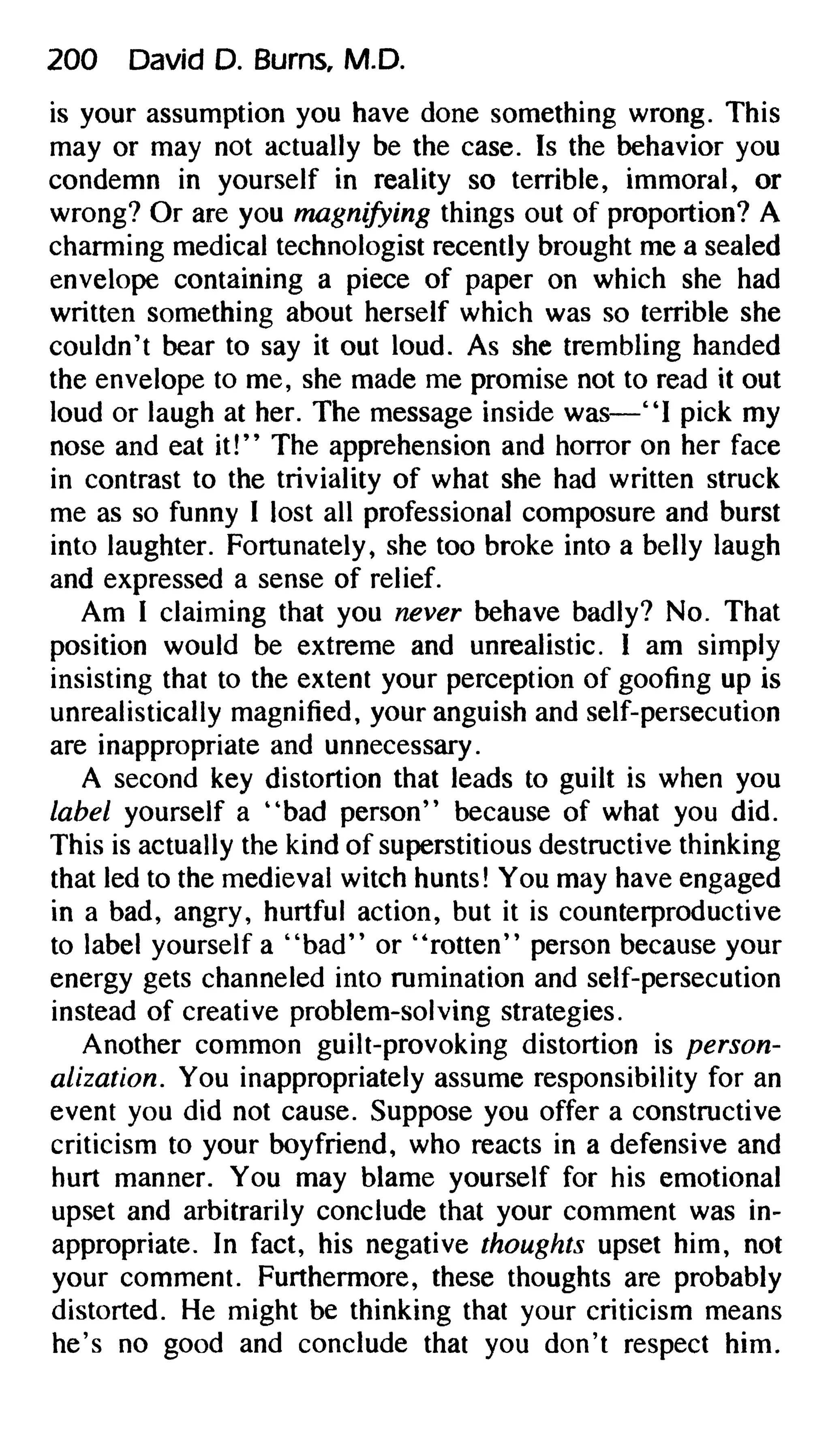 Feeling good the new mood therapy david burns