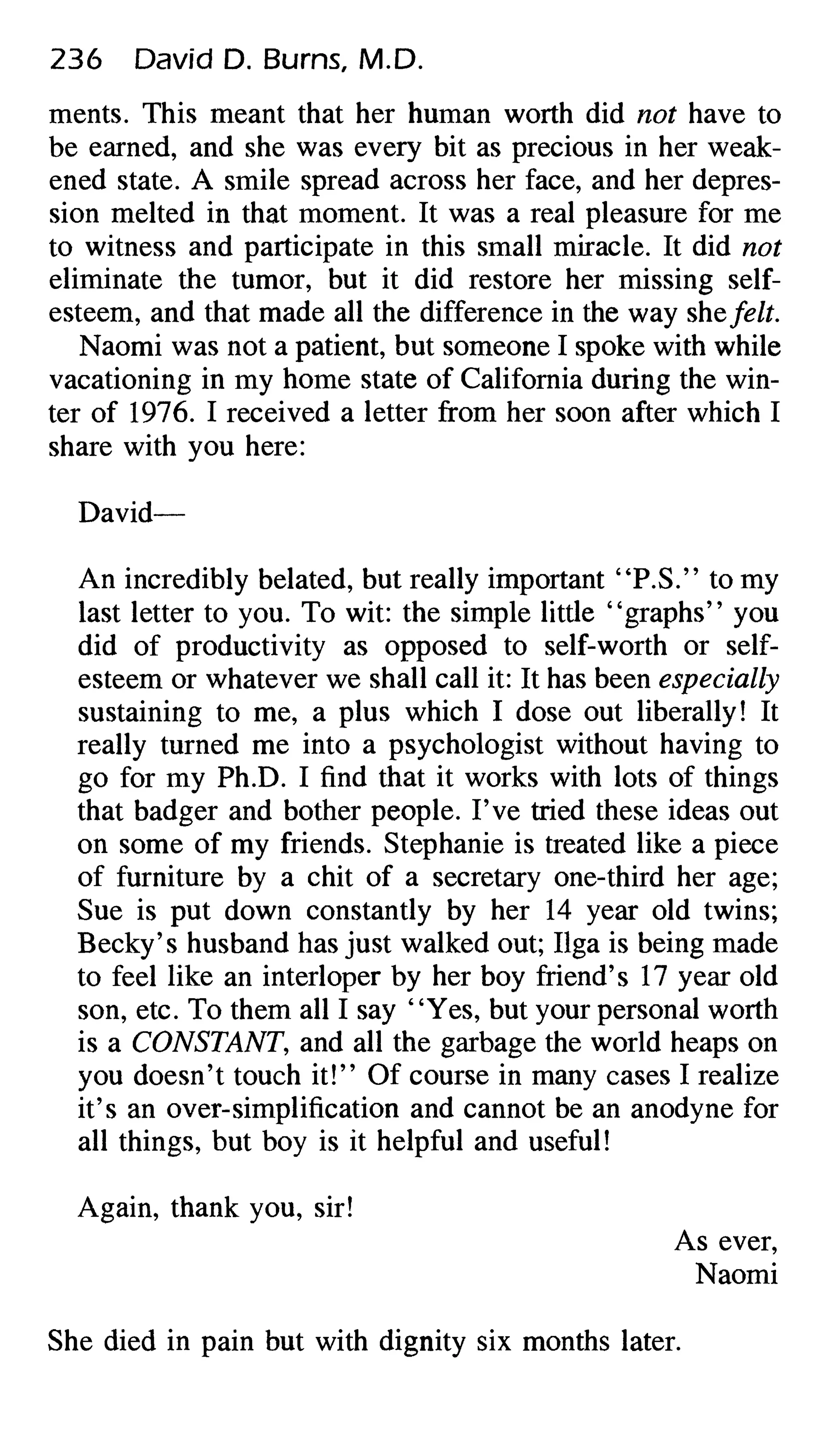 Feeling good the new mood therapy david burns