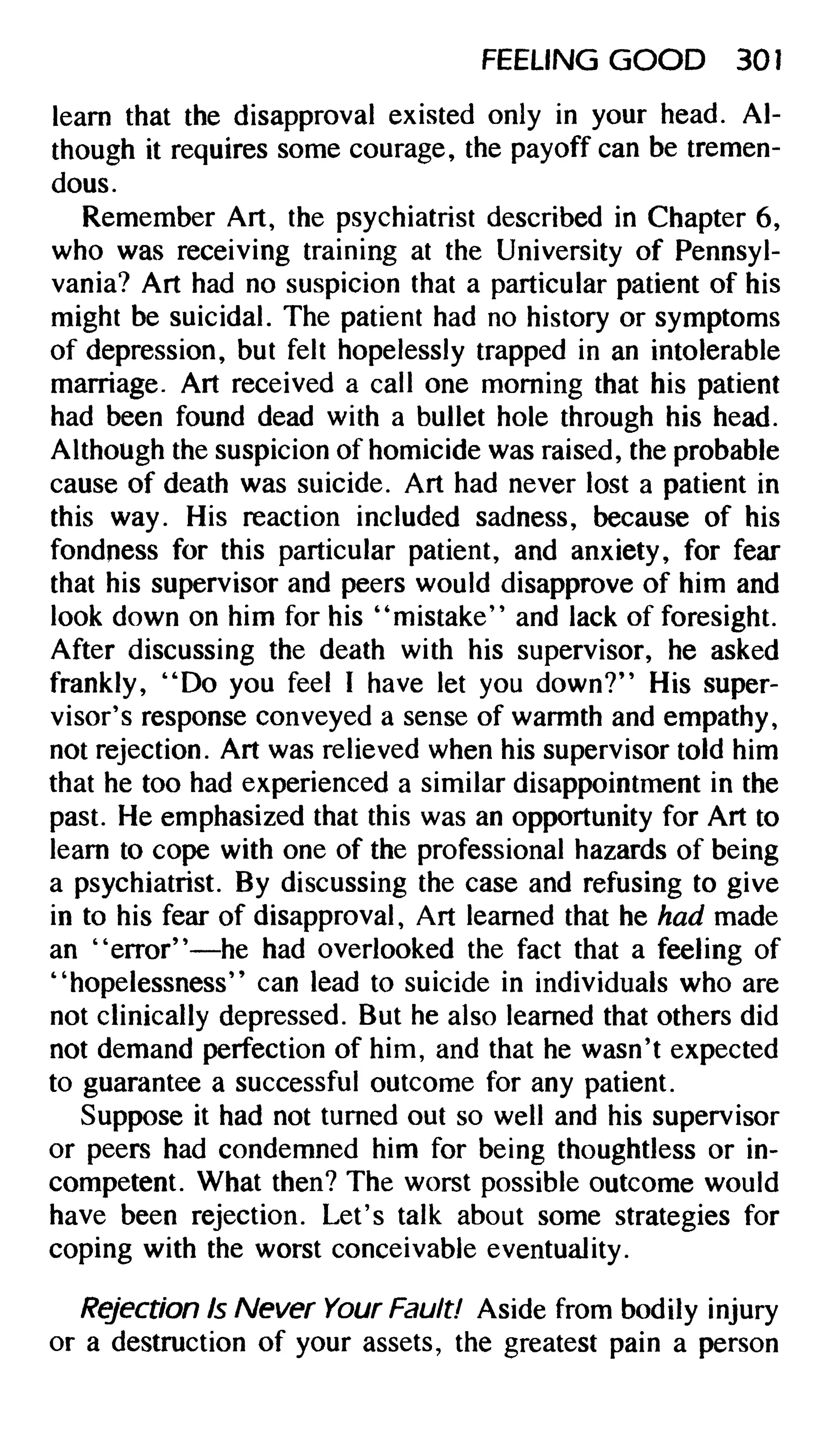 Feeling good the new mood therapy david burns