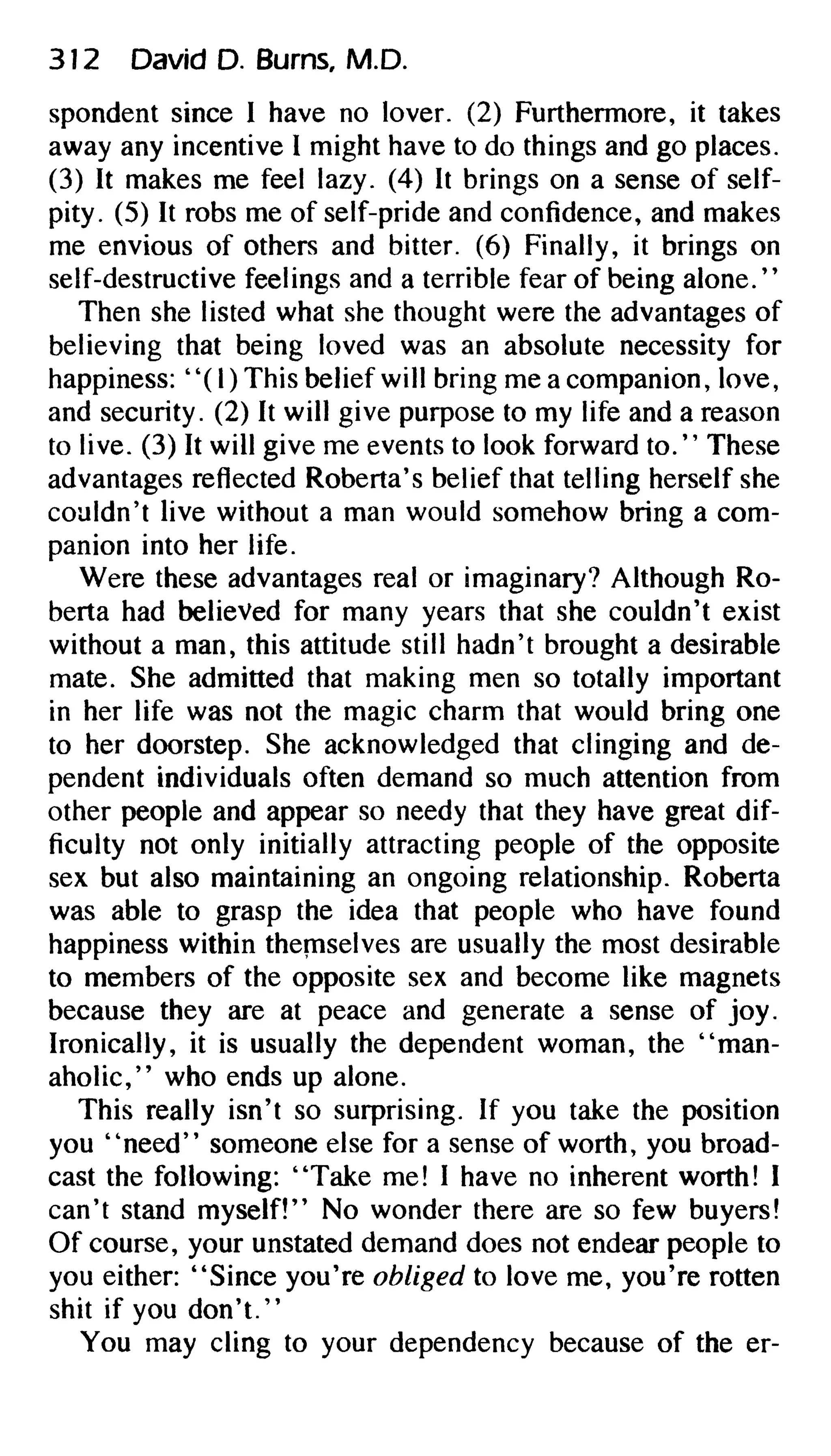 Feeling good the new mood therapy david burns