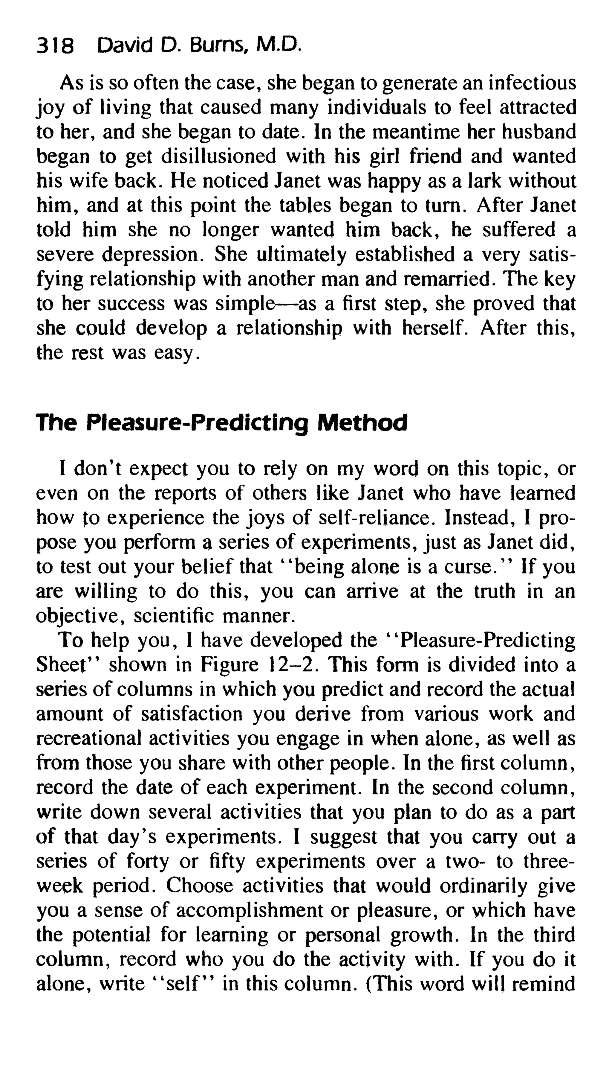 Feeling good the new mood therapy david burns