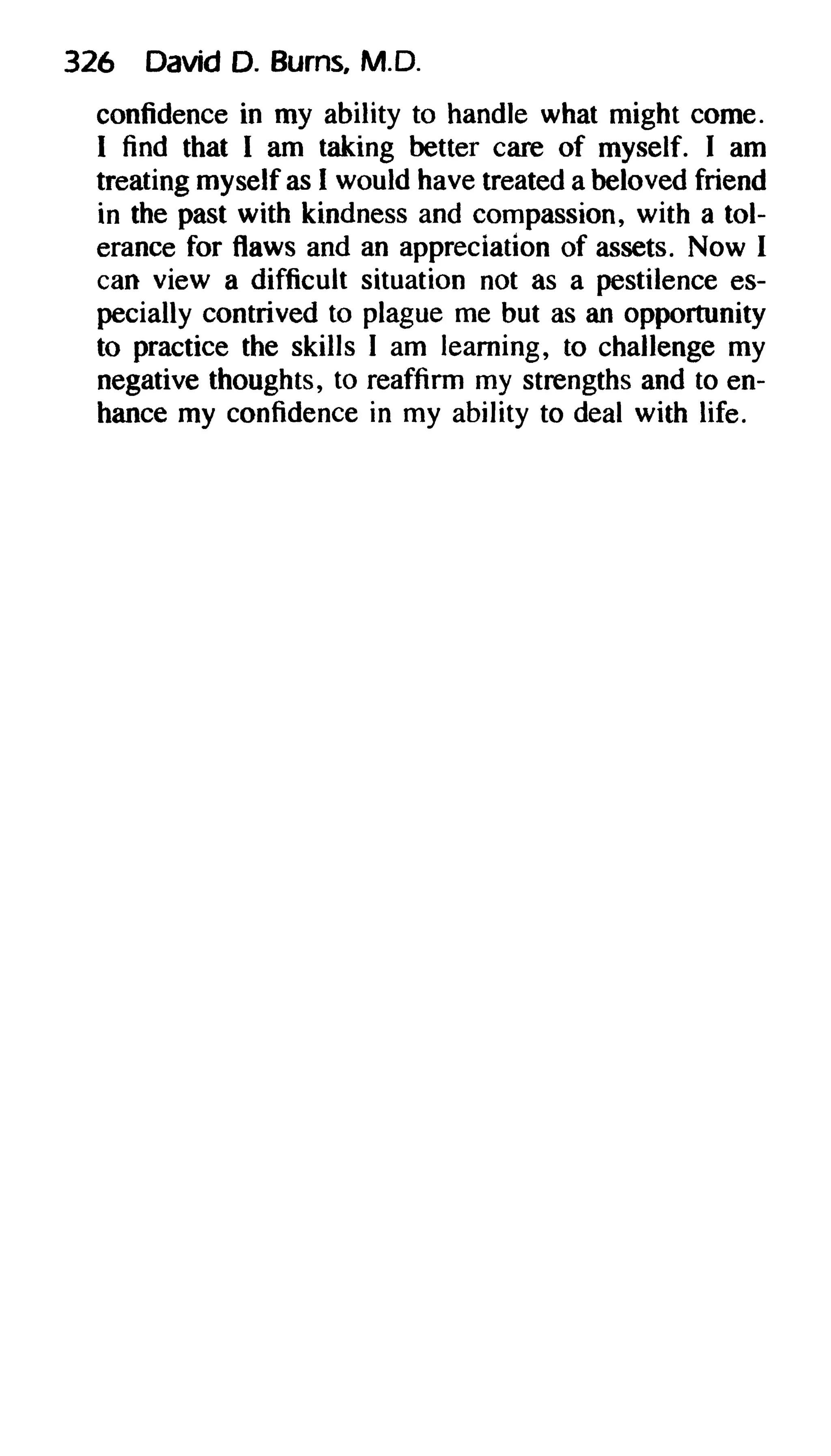 Feeling good the new mood therapy david burns