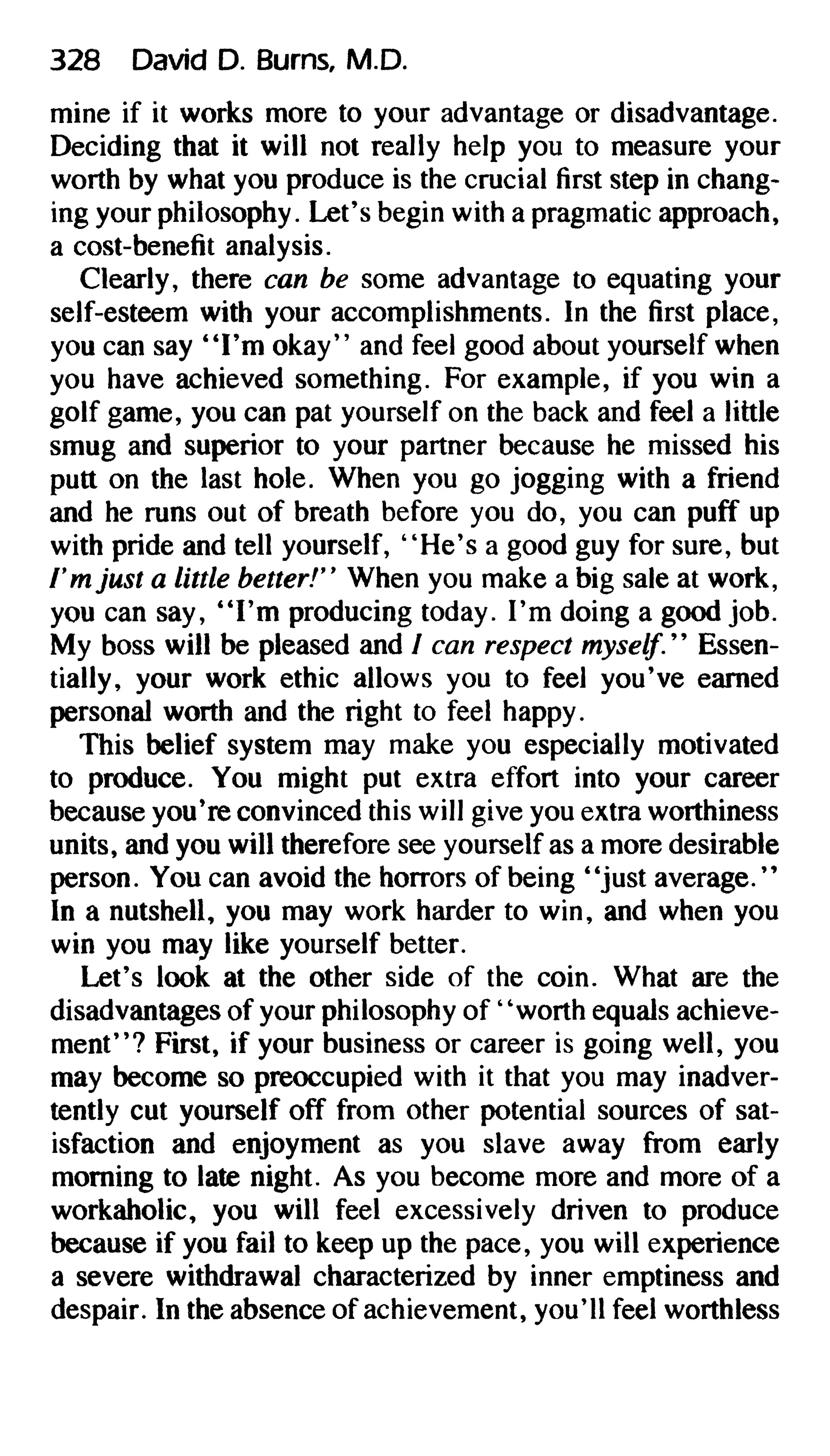 Feeling good the new mood therapy david burns