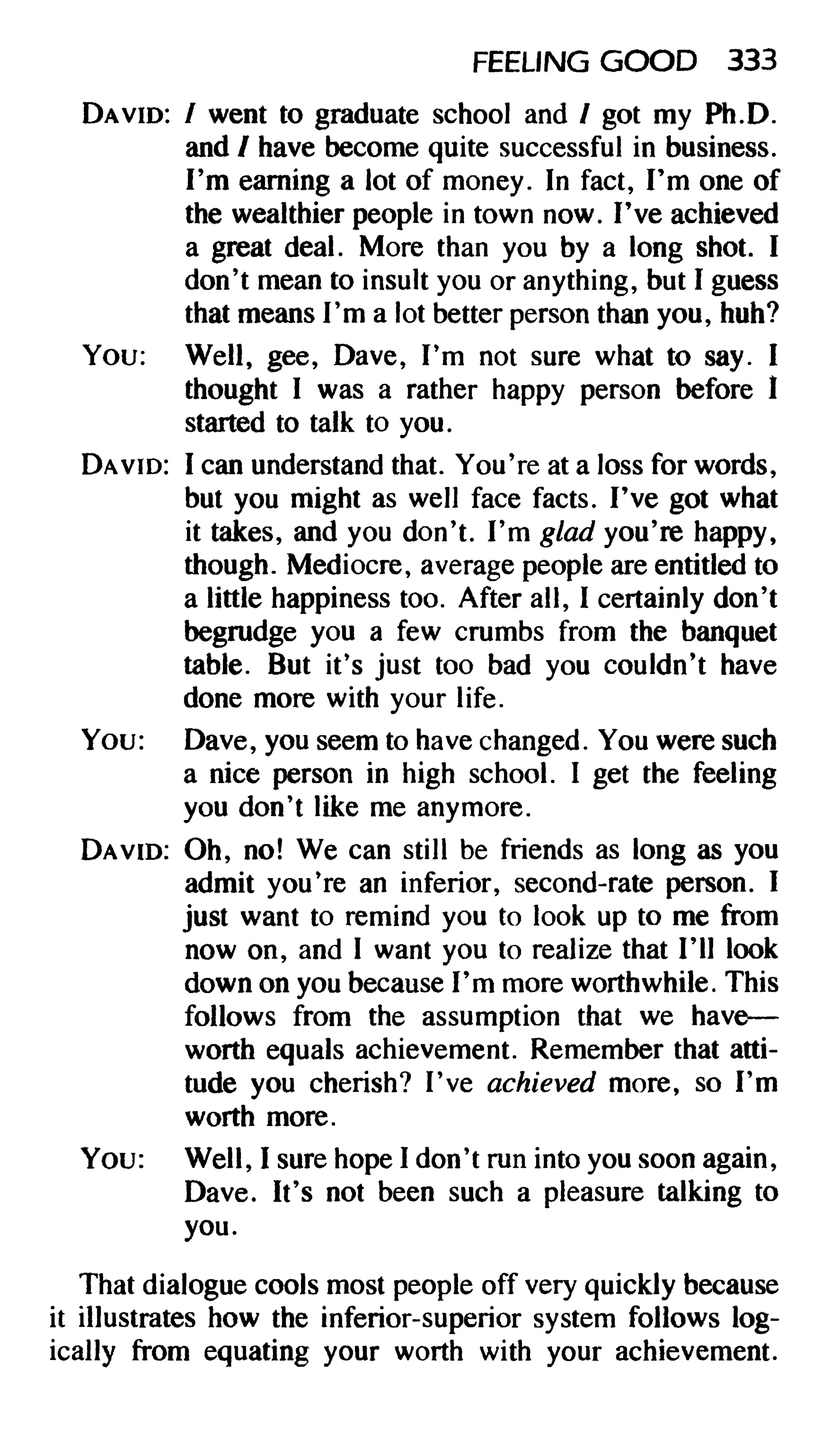 Feeling good the new mood therapy david burns