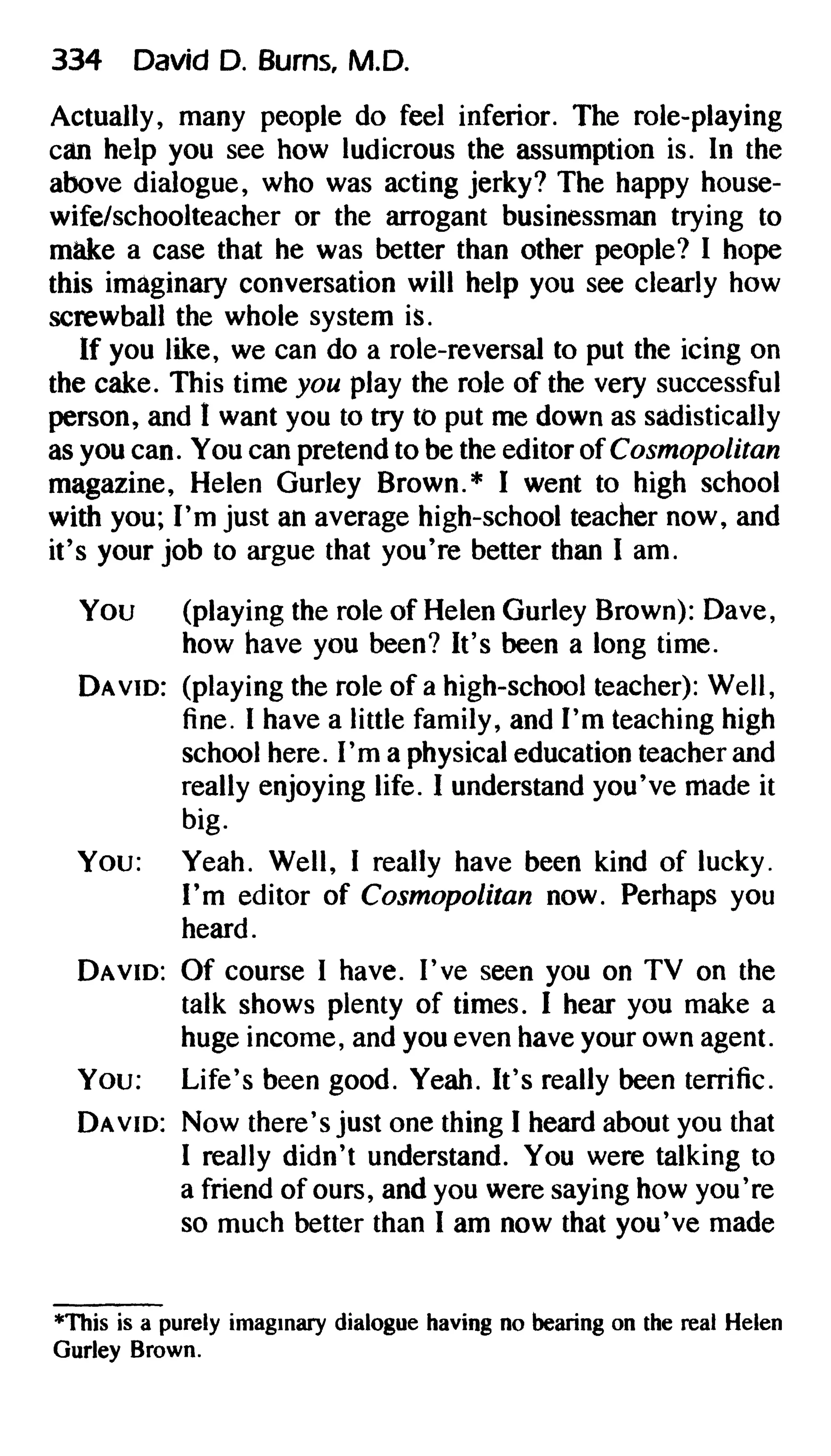 Feeling good the new mood therapy david burns